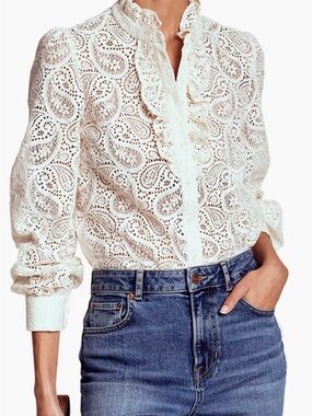 Boden Sasha Long Sleeve Lace Top